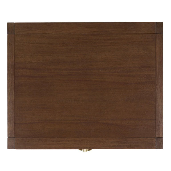 Safavieh Sadie Three Drawer Nightstand Bold Bedside Storage for Contemporary Bedroom Suites Chocolate NST9209D