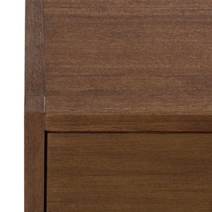 Safavieh Sadie Three Drawer Nightstand Bold Bedside Storage for Contemporary Bedroom Suites Chocolate NST9209D