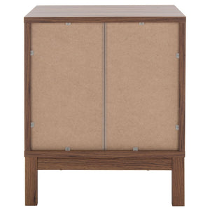 Safavieh Galio Vintage-Inspired Two-Drawer Nightstand With Elegant Gold Hardware And Warm Walnut Finish Walnut / Gold NST9600A