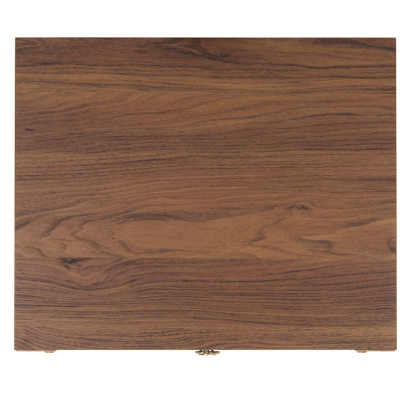 Safavieh Galio Vintage-Inspired Two-Drawer Nightstand With Elegant Gold Hardware And Warm Walnut Finish Walnut / Gold NST9600A