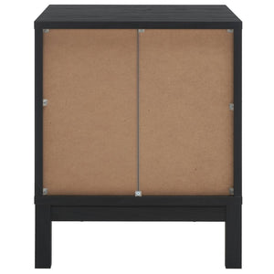 Safavieh Galio Vintage-Inspired Two-Drawer Nightstand With Elegant Gold Hardware And Warm Walnut Finish Black / Gold NST9600B