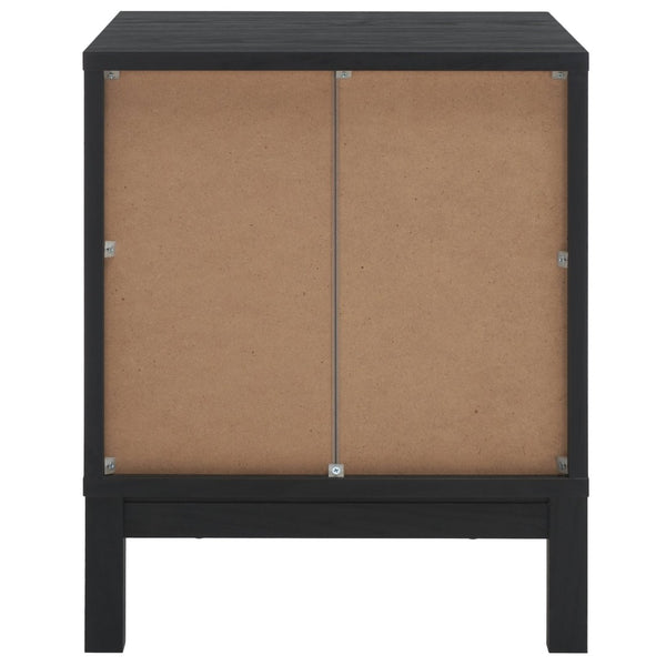 Safavieh Galio Vintage-Inspired Two-Drawer Nightstand With Elegant Gold Hardware And Warm Walnut Finish Black / Gold NST9600B