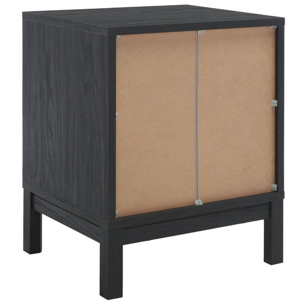Safavieh Galio Vintage-Inspired Two-Drawer Nightstand With Elegant Gold Hardware And Warm Walnut Finish Black / Gold NST9600B