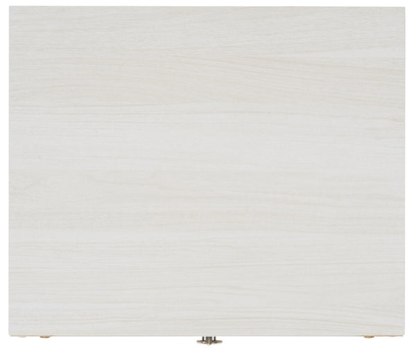 Safavieh Galio Vintage-Inspired Two-Drawer Nightstand With Elegant Gold Hardware And Warm Walnut Finish Bleached White / Gold NST9600C
