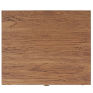 Safavieh Galio Vintage-Inspired Two-Drawer Nightstand With Elegant Gold Hardware And Warm Walnut Finish Oak / Gold NST9600D