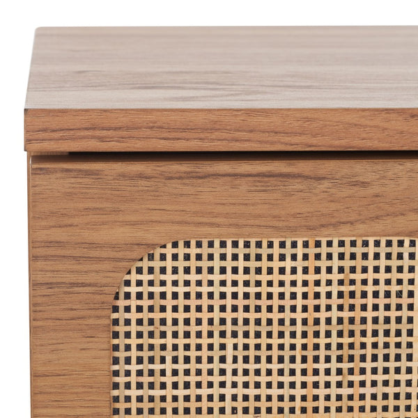 Safavieh Irelia 2 Drawer Nightstand XII23 Oak  Pb, Mdf, Rubber Wood NST9602D