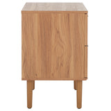 Safavieh Irelia 2 Drawer Nightstand XII23 Oak  Pb, Mdf, Rubber Wood NST9602D