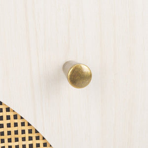 Safavieh Ophelia 1 Door Night Stand White / Natural Wood NST9603C