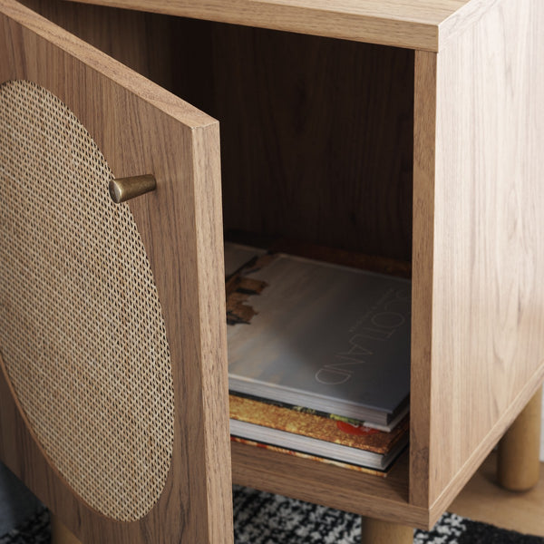 Safavieh Ophelia 1 Door Night Stand Oak / Natural NST9603D