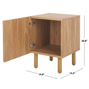 Safavieh Ophelia 1 Door Night Stand Oak / Natural NST9603D