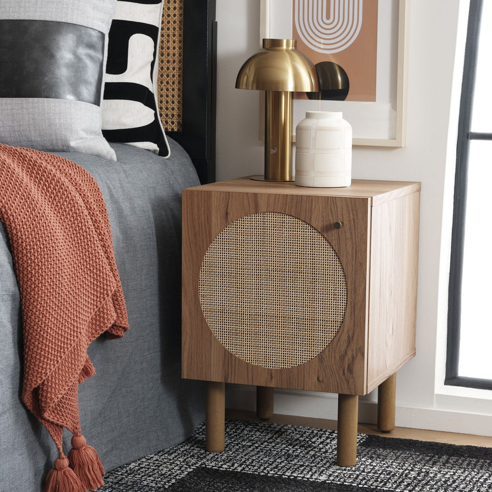 Safavieh Ophelia 1 Door Night Stand Oak / Natural NST9603D