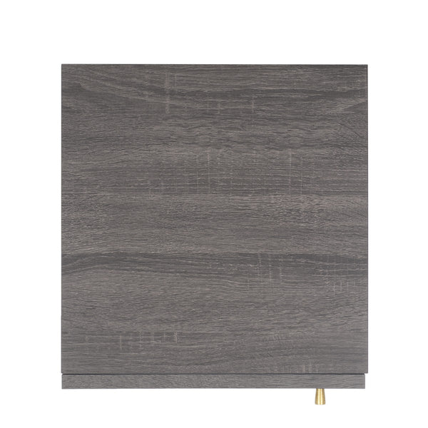 Safavieh Ophelia 1 Door Night Stand Distressed Black / Natural Wood NST9603E