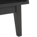 Safavieh Ceu 1 Drawer Night Stand Black/ Gold Pb/ Mdf/ Solid Wood NST9604B