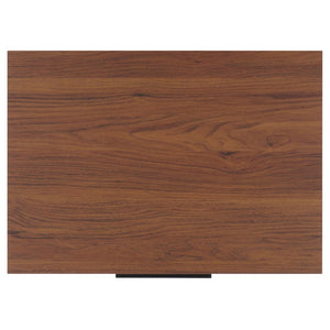 Safavieh Lylia 2-Drawer Nightstand - Contemporary Walnut Finish With Sleek Metal Accents For Modern Bedrooms Walnut / Black Legs / Black Handle NST9605A