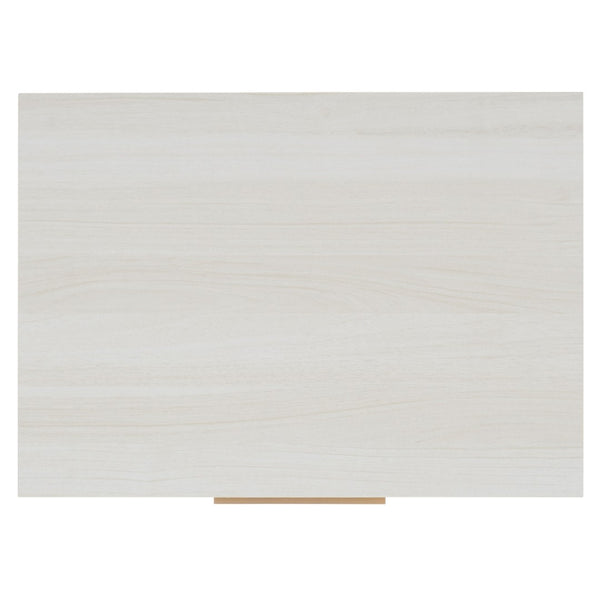 Safavieh Lylia 2-Drawer Nightstand - Contemporary Walnut Finish With Sleek Metal Accents For Modern Bedrooms Bleached White / Gold Legs / Gold Handle NST9605C