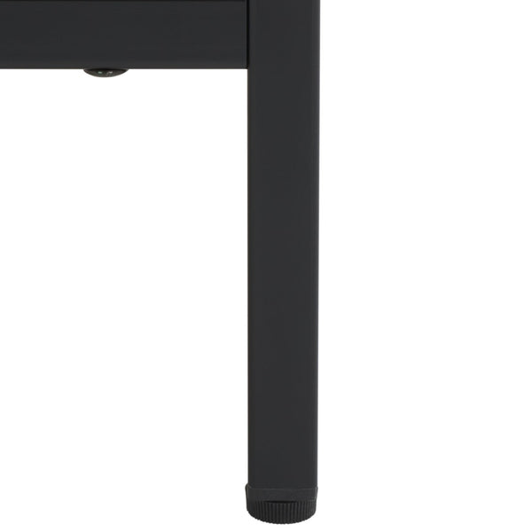 Safavieh Lylia 2-Drawer Nightstand - Contemporary Walnut Finish With Sleek Metal Accents For Modern Bedrooms Oak / Black Legs / Black Handle NST9605D