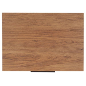 Safavieh Lylia 2-Drawer Nightstand - Contemporary Walnut Finish With Sleek Metal Accents For Modern Bedrooms Oak / Black Legs / Black Handle NST9605D
