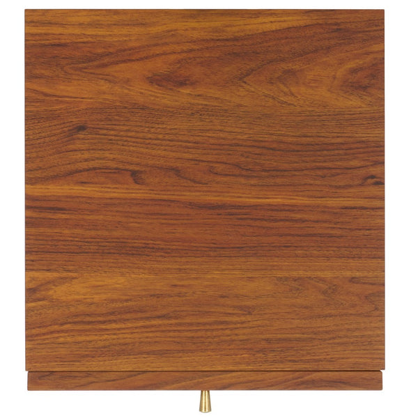 Safavieh Aino 1 Drawer Nightstand Walnut NST9606A