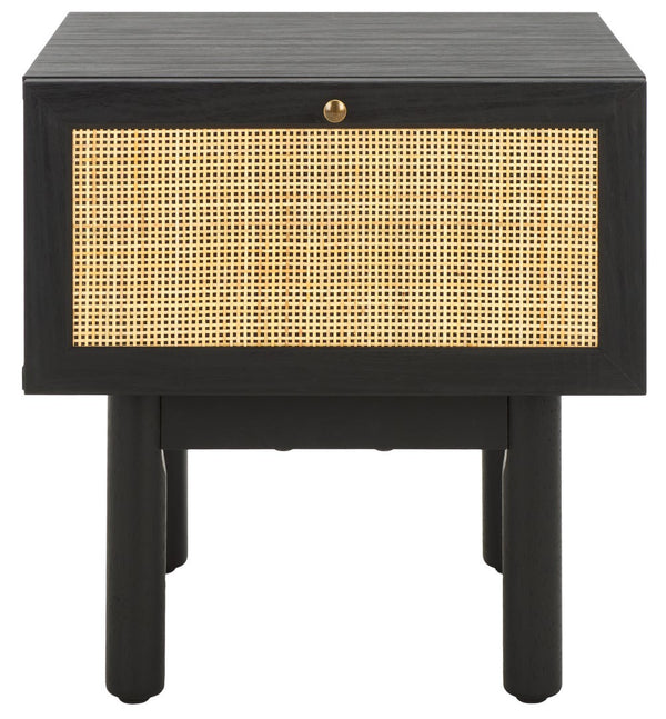 Safavieh Aino 1 Drawer Nightstand Black NST9606B