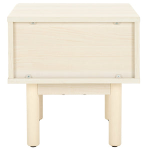 Safavieh Aino 1 Drawer Nightstand White 15.4" x 16.2" x 15.7"