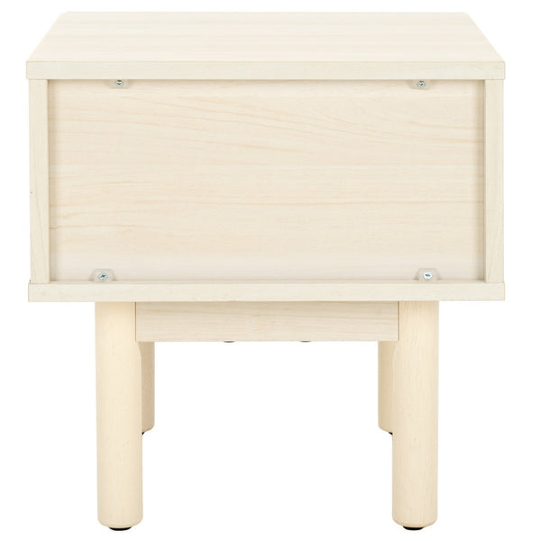 Safavieh Aino 1 Drawer Nightstand White 15.4" x 16.2" x 15.7"