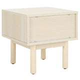 Safavieh Aino 1 Drawer Nightstand White 15.4" x 16.2" x 15.7"