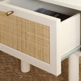 Safavieh Aino 1 Drawer Nightstand White 15.4" x 16.2" x 15.7"