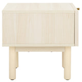 Safavieh Aino 1 Drawer Nightstand White 15.4" x 16.2" x 15.7"