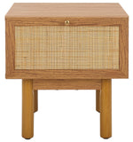 Safavieh Aino 1 Drawer Nightstand Oak 15.4" x 16.2" x 15.7"