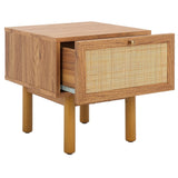 Safavieh Aino 1 Drawer Nightstand Oak 15.4" x 16.2" x 15.7"