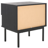 Safavieh Axelle 1 Drawer Nightstand Black/ Black Legs / Gold Handle 21.7" x 15.4" x 22.6"