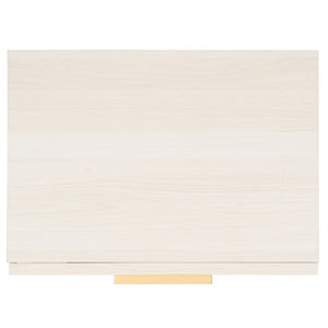 Safavieh Axelle 1 Drawer Nightstand White / Gold Legs / Gold Handle 21.7" x 15.4" x 22.6"