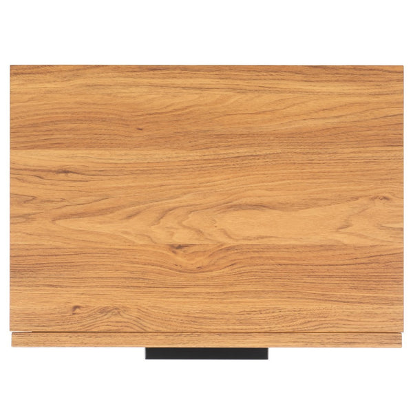 Safavieh Axelle 1 Drawer Nightstand Oak / Black Legs / Black Handle 21.7" x 15.4" x 22.6"