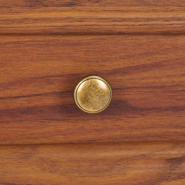 Safavieh Sondra Classic Nightstand With 1 Drawer And Open Shelf For Elegant Bedroom Storage Solutions Walnut / Gold NST9609A