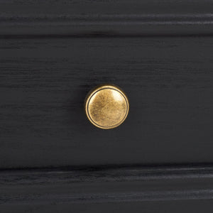 Safavieh Sondra Classic Nightstand With 1 Drawer And Open Shelf For Elegant Bedroom Storage Solutions Black / Gold NST9609B