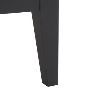 Safavieh Sondra Classic Nightstand With 1 Drawer And Open Shelf For Elegant Bedroom Storage Solutions Black / Gold NST9609B