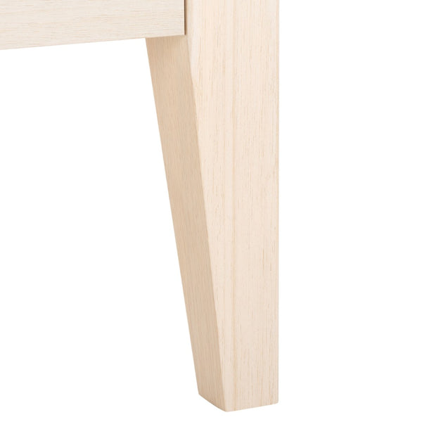 Safavieh Sondra Classic Nightstand With 1 Drawer And Open Shelf For Elegant Bedroom Storage Solutions Bleached White / Gold NST9609C