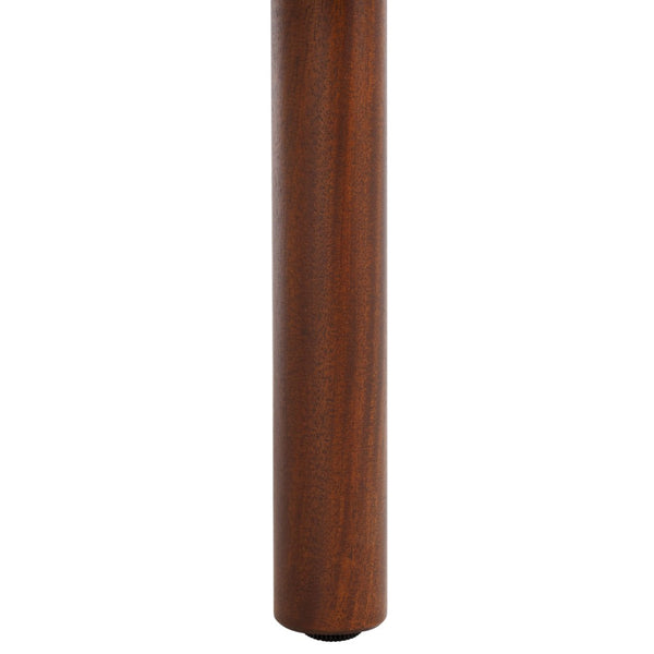 Safavieh Tealla Mid-Century Tambour Door Nightstand With Stylish Gold Hardware And Ample Storage Solutions Walnut / Gold NST9610A