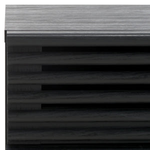 Safavieh Averi 2 Drawer Nightstand Black 27.6" x 18.4" x 8.1"