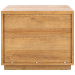 Safavieh Averi 2 Drawer Nightstand Rustic Oak 27.6" x 18.4" x 8.1"
