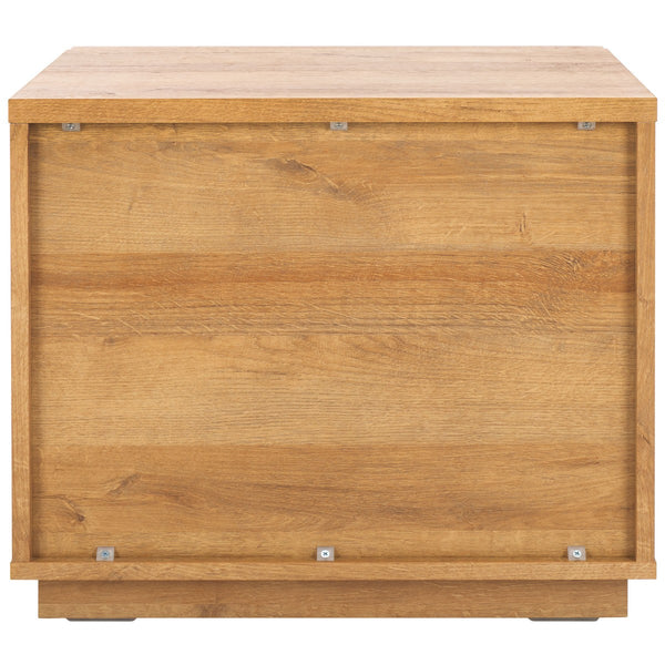 Safavieh Averi 2 Drawer Nightstand Rustic Oak 27.6" x 18.4" x 8.1"
