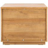 Safavieh Averi 2 Drawer Nightstand Rustic Oak 27.6" x 18.4" x 8.1"