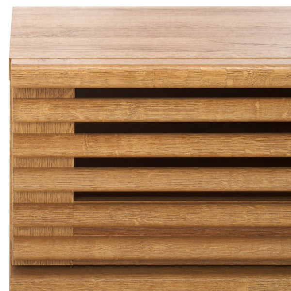 Safavieh Averi 2 Drawer Nightstand Rustic Oak 27.6" x 18.4" x 8.1"