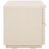 Safavieh Averi 2 Drawer Nightstand White Wash 27.6" x 18.4" x 8.1"