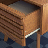 Safavieh Esma 1 Drawer Nightstand Walnut 17.7" x 15.2" x 19.4"