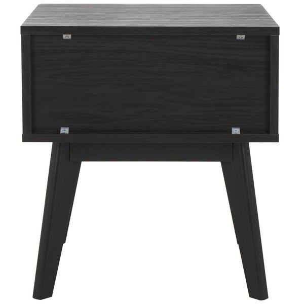 Safavieh Esma 1 Drawer Nightstand Black 17.7" x 15.2" x 19.4"