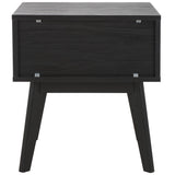 Safavieh Esma 1 Drawer Nightstand Black 17.7" x 15.2" x 19.4"