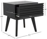 Safavieh Esma 1 Drawer Nightstand Black 17.7" x 15.2" x 19.4"