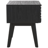 Safavieh Esma 1 Drawer Nightstand Black 17.7" x 15.2" x 19.4"