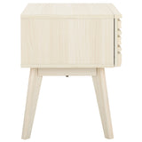 Safavieh Esma 1 Drawer Nightstand White 17.7" x 15.2" x 19.4"